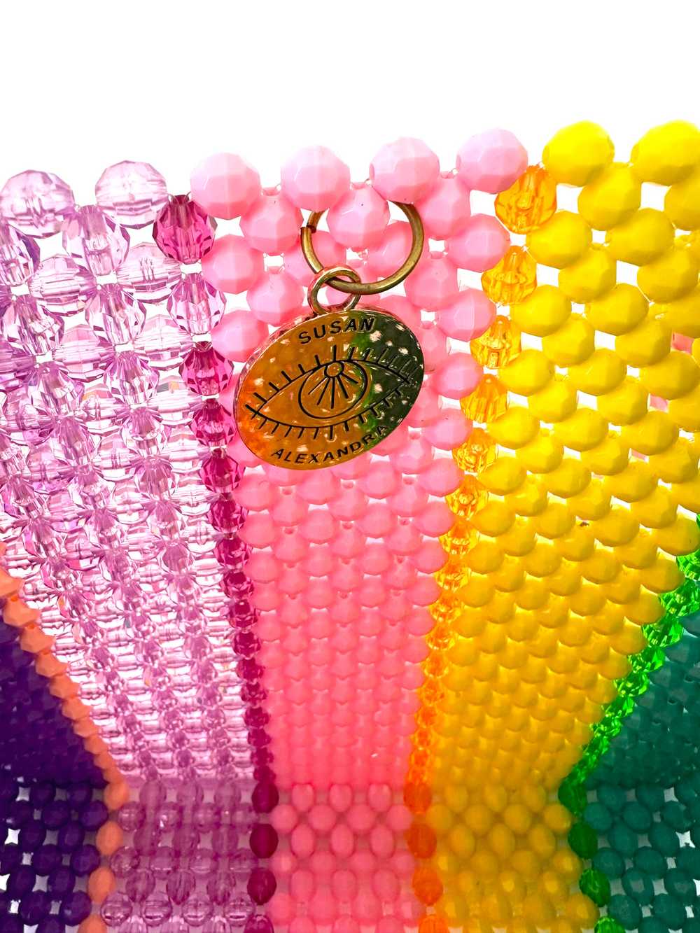 Susan Alexandra Beaded Rainbow Bag - image 4