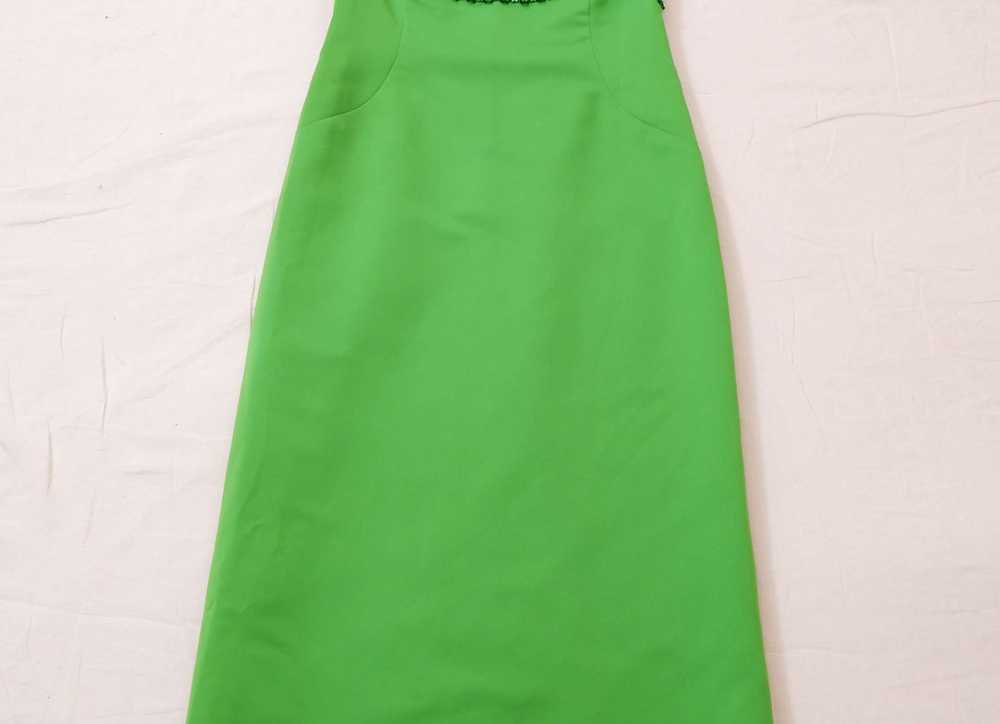 1960s Green Satin Melody Dress with Matching Maxi… - image 7