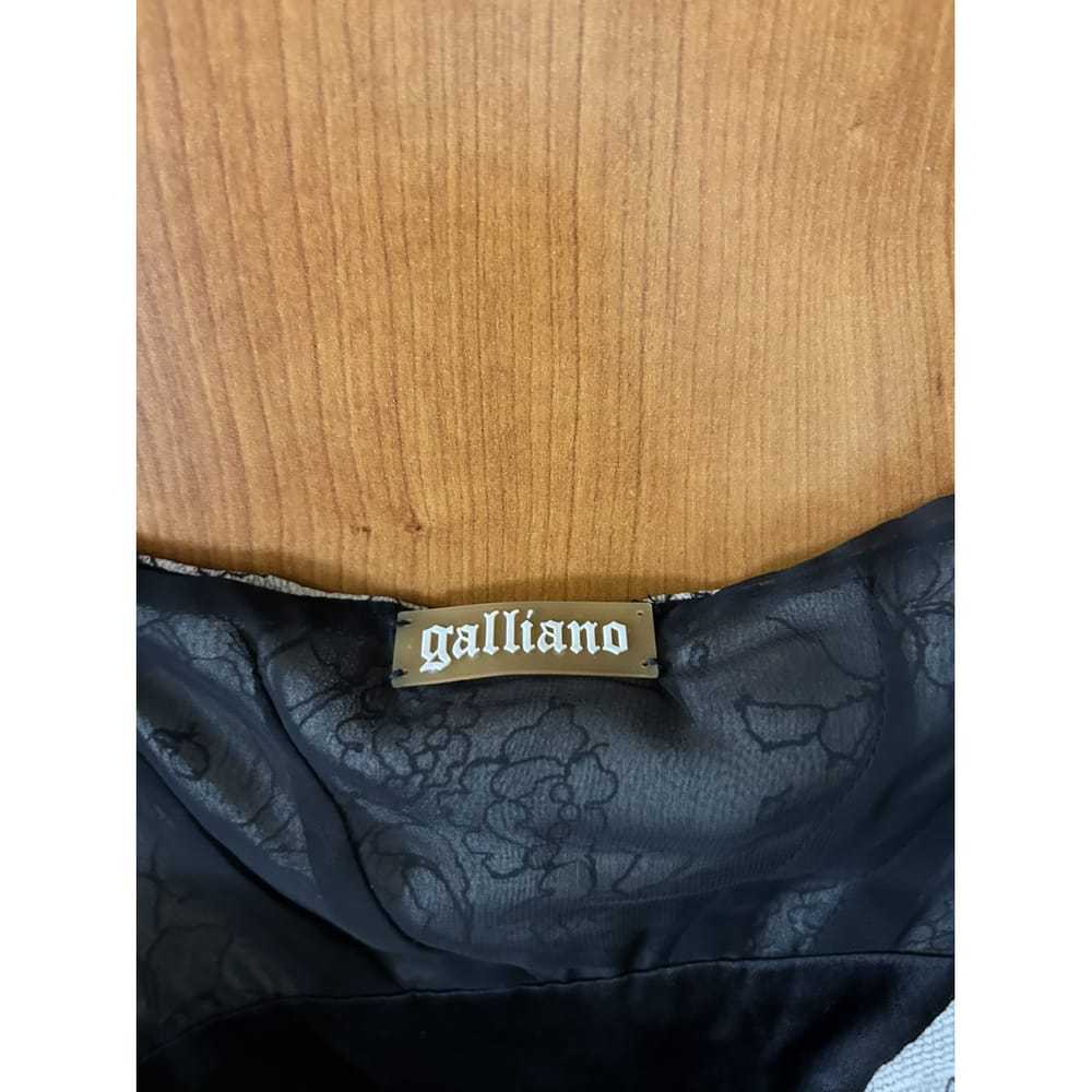 Galliano Silk mid-length dress - image 6