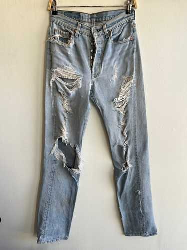 Vintage 1990’s Levis Thrashed 501 Denim Jeans