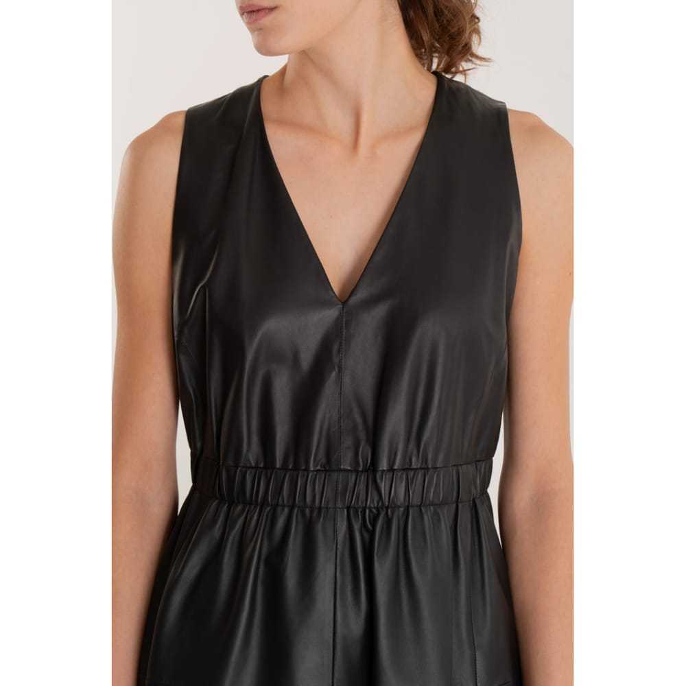 Max Mara Leather mid-length dress - image 7