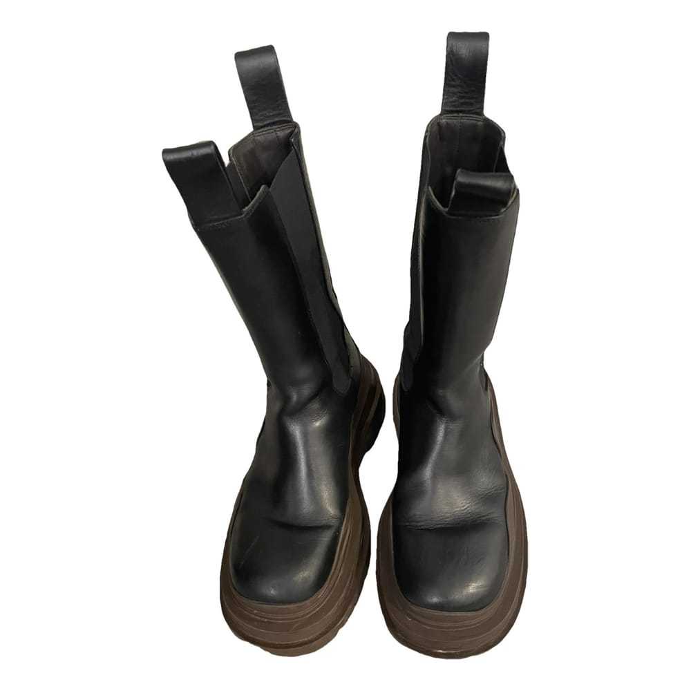 Bottega Veneta Tire leather wellington boots - image 1
