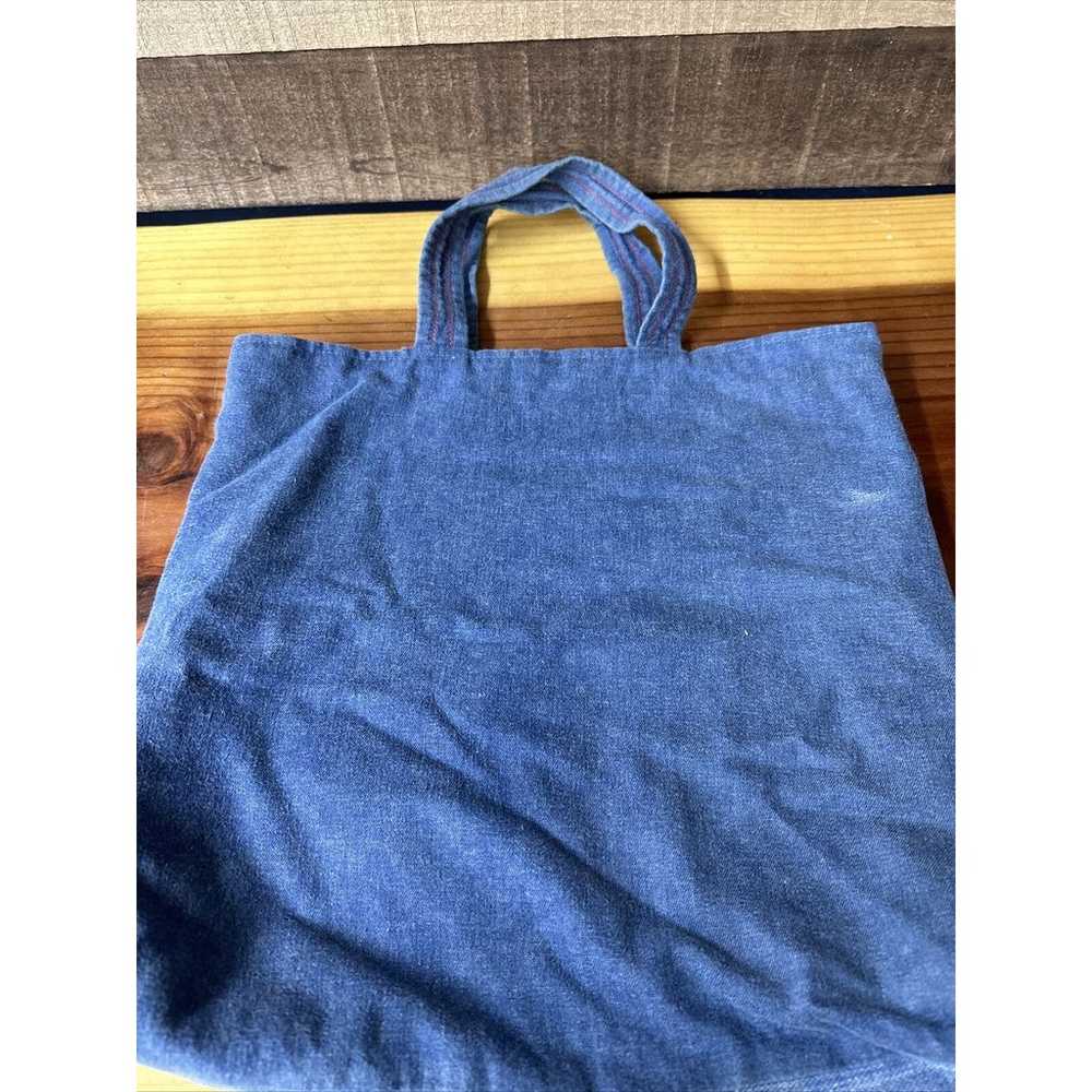 Hand stitched denim And quilt tote bag - image 3