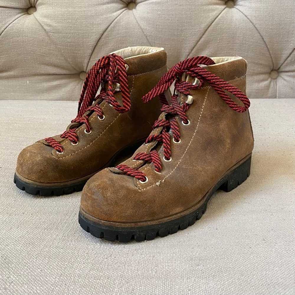 Vintage Vasque Hiking Mountaineering Boots Leathe… - image 11