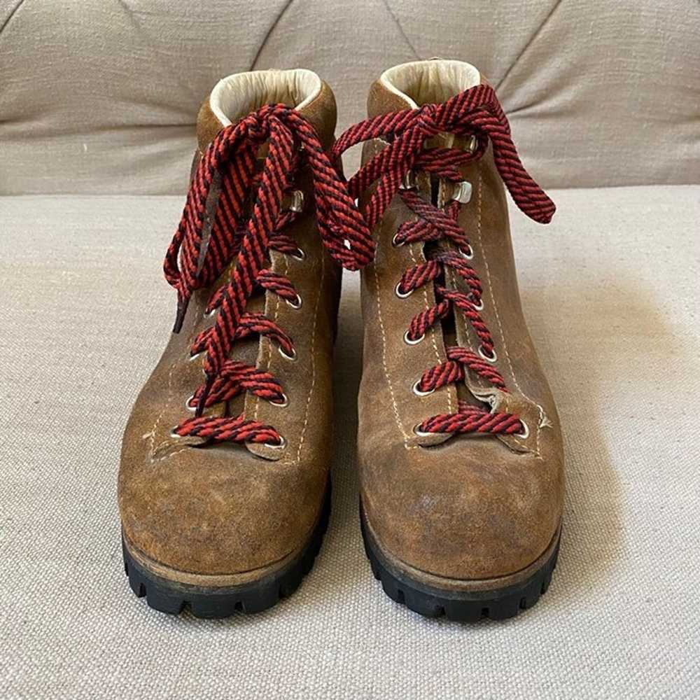 Vintage Vasque Hiking Mountaineering Boots Leathe… - image 2