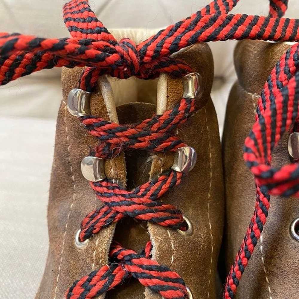 Vintage Vasque Hiking Mountaineering Boots Leathe… - image 8