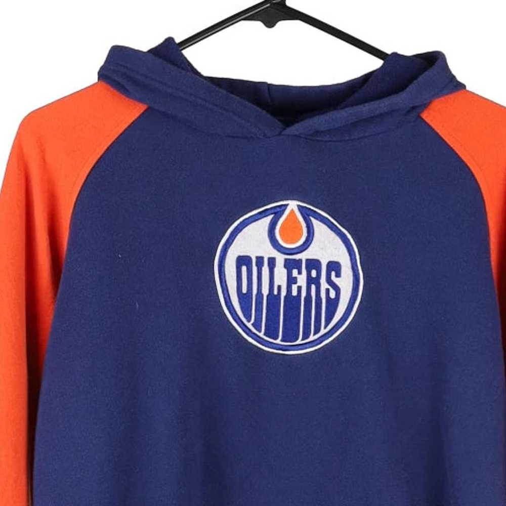 Edmonton Oilers Nhl NHL Hoodie - Medium Blue Cott… - image 3