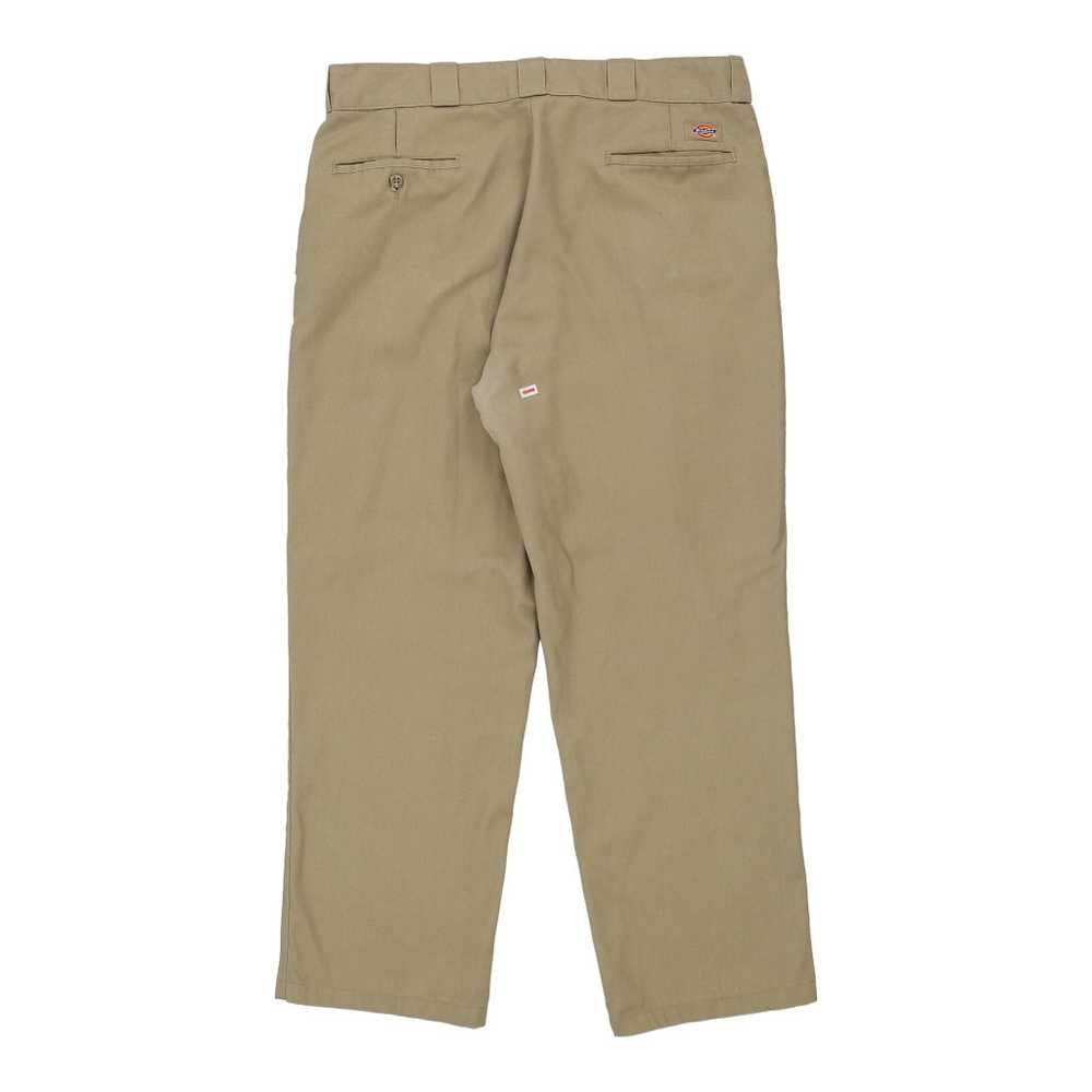 874 Dickies Trousers - 37W 29L Brown Polyester Bl… - image 1