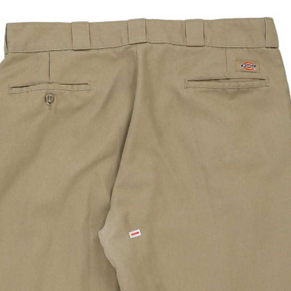 874 Dickies Trousers - 37W 29L Brown Polyester Bl… - image 3