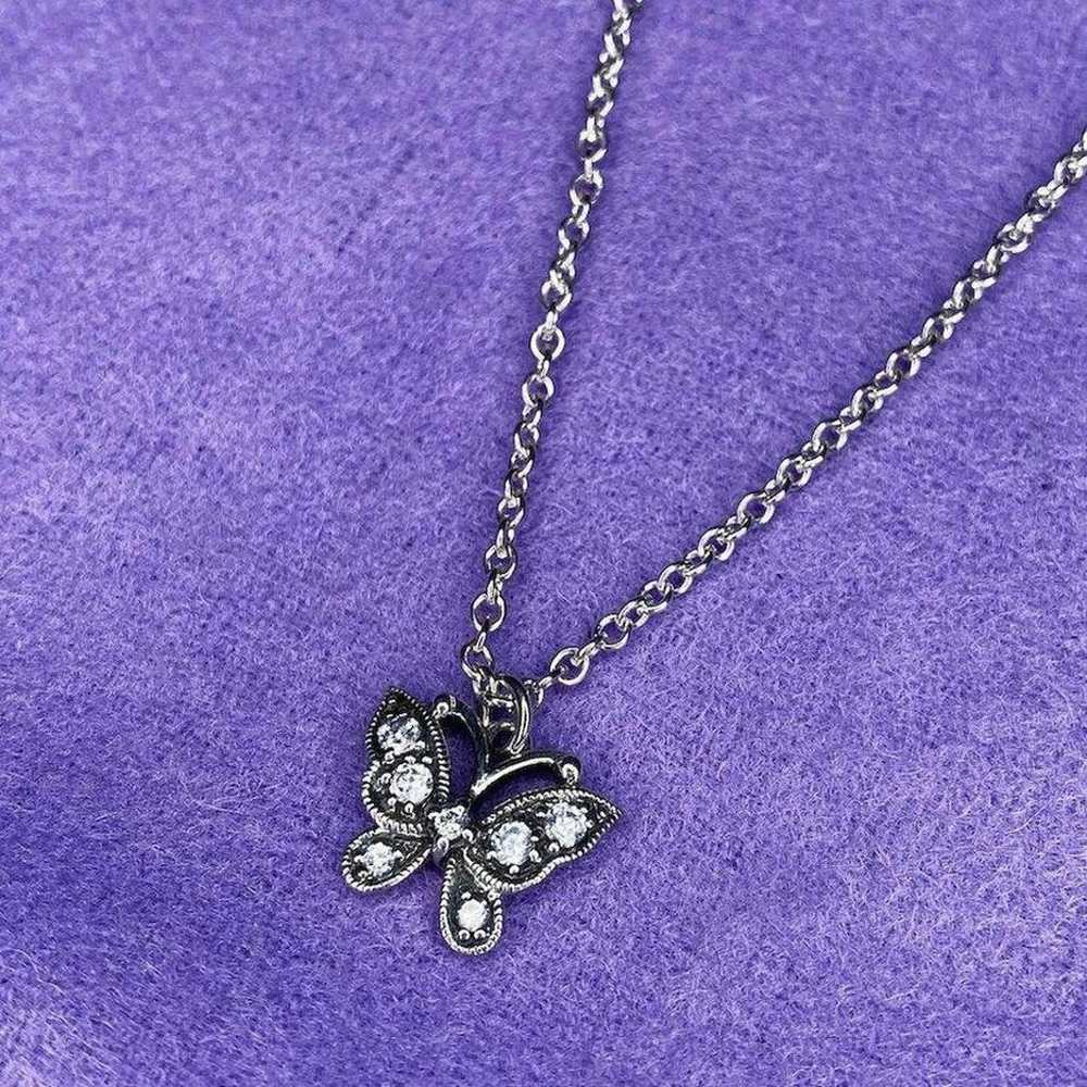 Y2K 2000s Iconic Silver 925 Anna Sui Butterfly Ne… - image 5