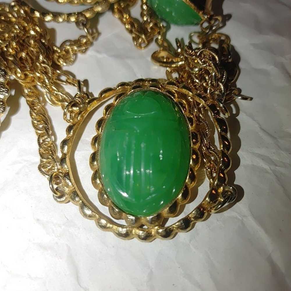 Juliana DeLizza & Elster Belt Chain Green Molded … - image 8