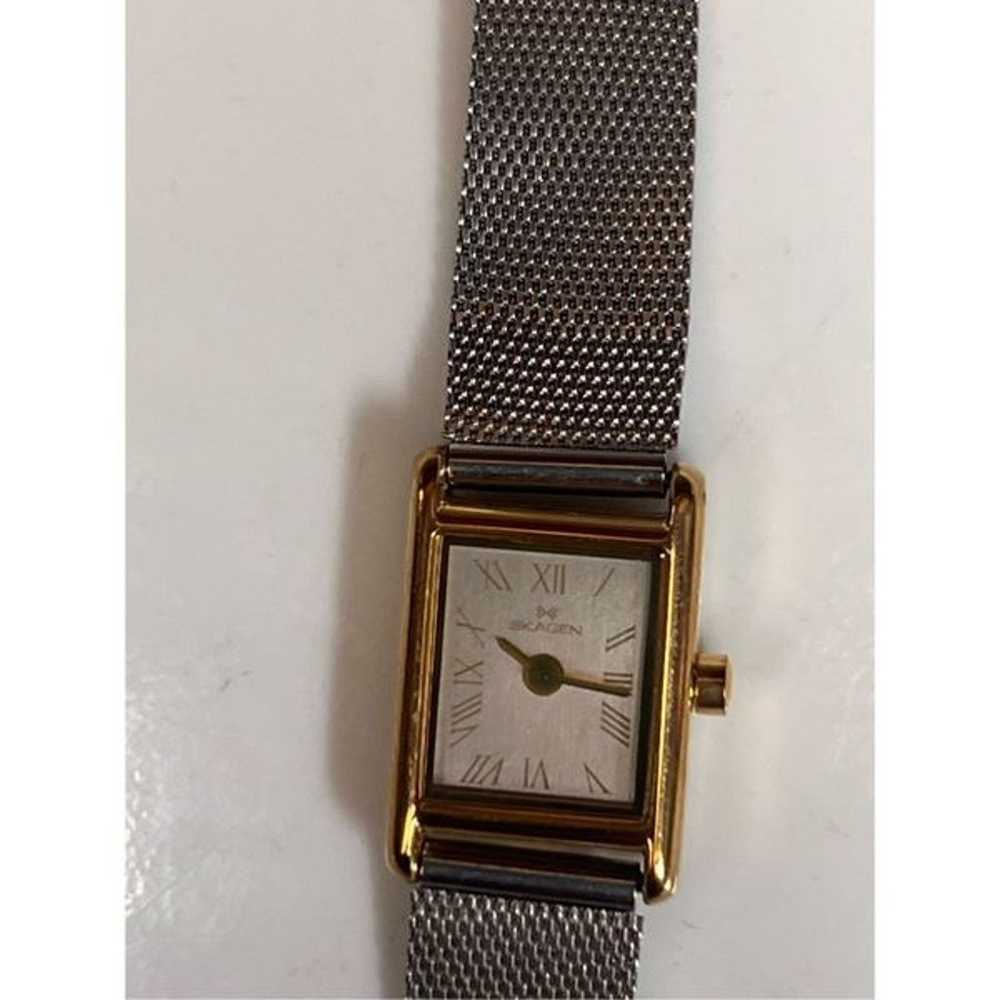 Skagen Watch Women Mixed Metal Petite Rectangle M… - image 2