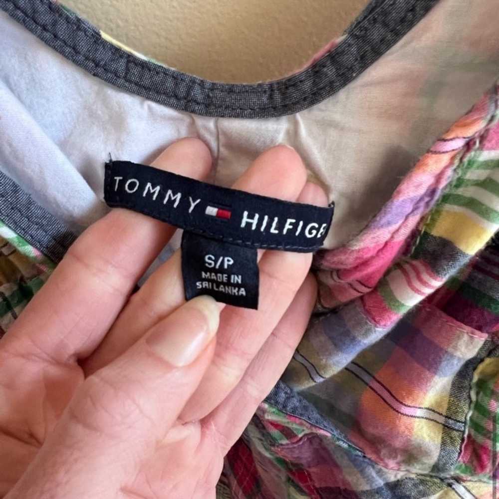 Vintage Tommy Hilfiger Patchwork Dress - Size Sma… - image 8