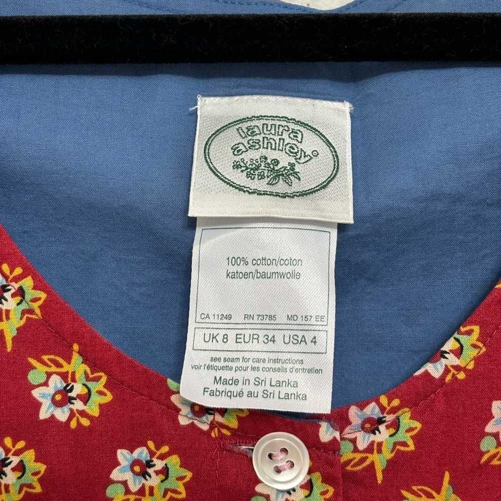 Vintage Laura Ashley 100% Cotton Button Down Maxi… - image 2