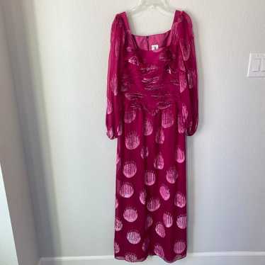 Richilene New York Vintage Metallic Threaded Gown
