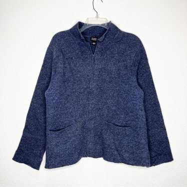 Vintage Eileen Fisher Felted Wool Full Zip Sweate… - image 1