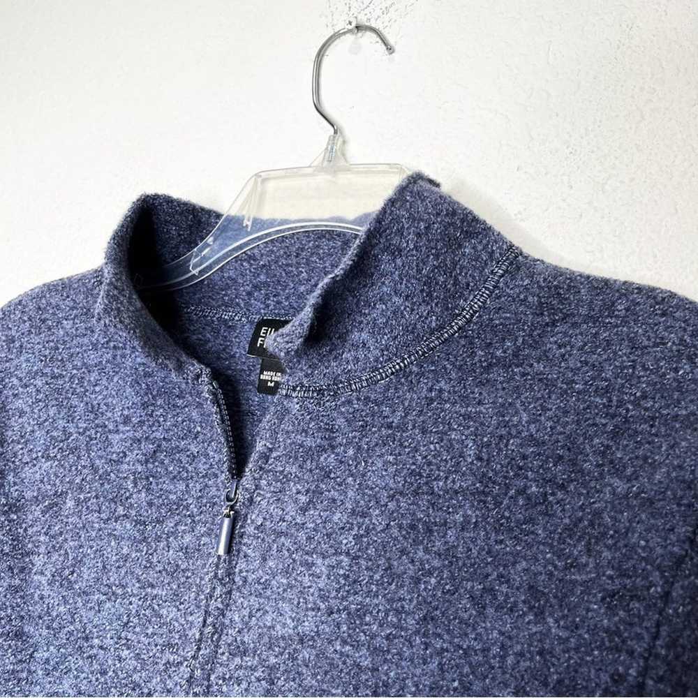 Vintage Eileen Fisher Felted Wool Full Zip Sweate… - image 2