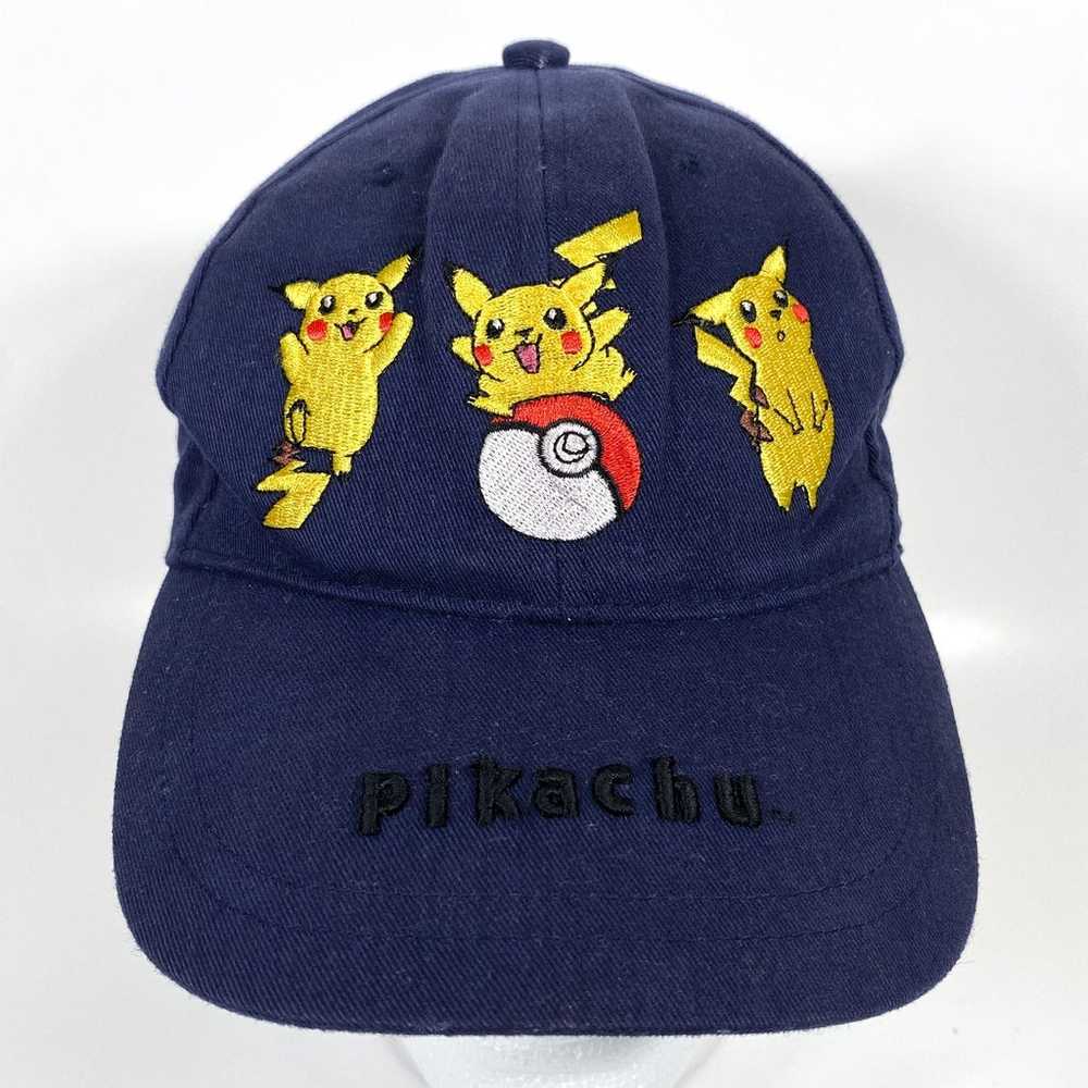 Vintage Pikachu Pokémon Hook & Loop Strap Back Ba… - image 1