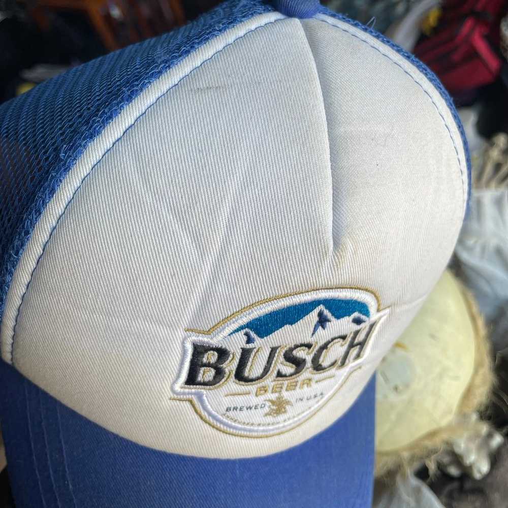 vintage embroidered Busch beer SnapBack hat - image 2