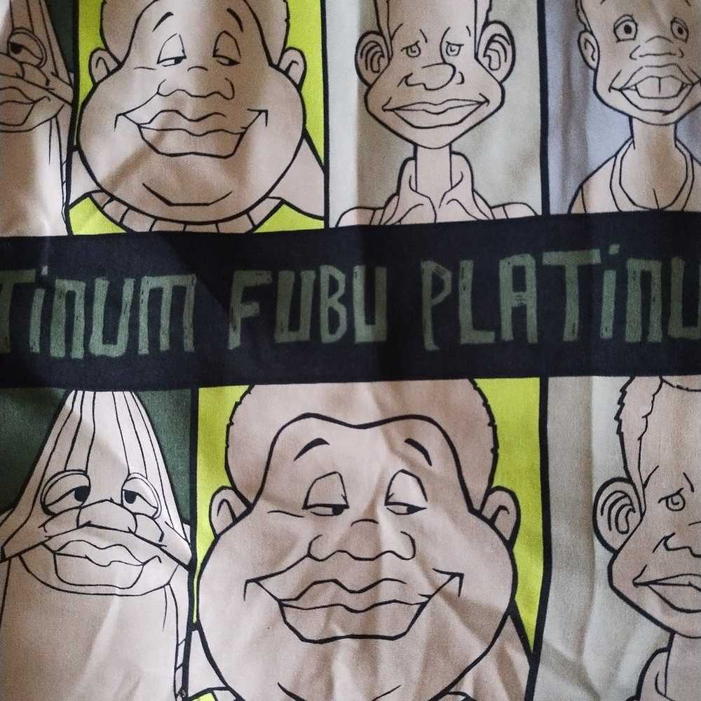 Vintage FUBU Platinum fat Albert all over print s… - image 2