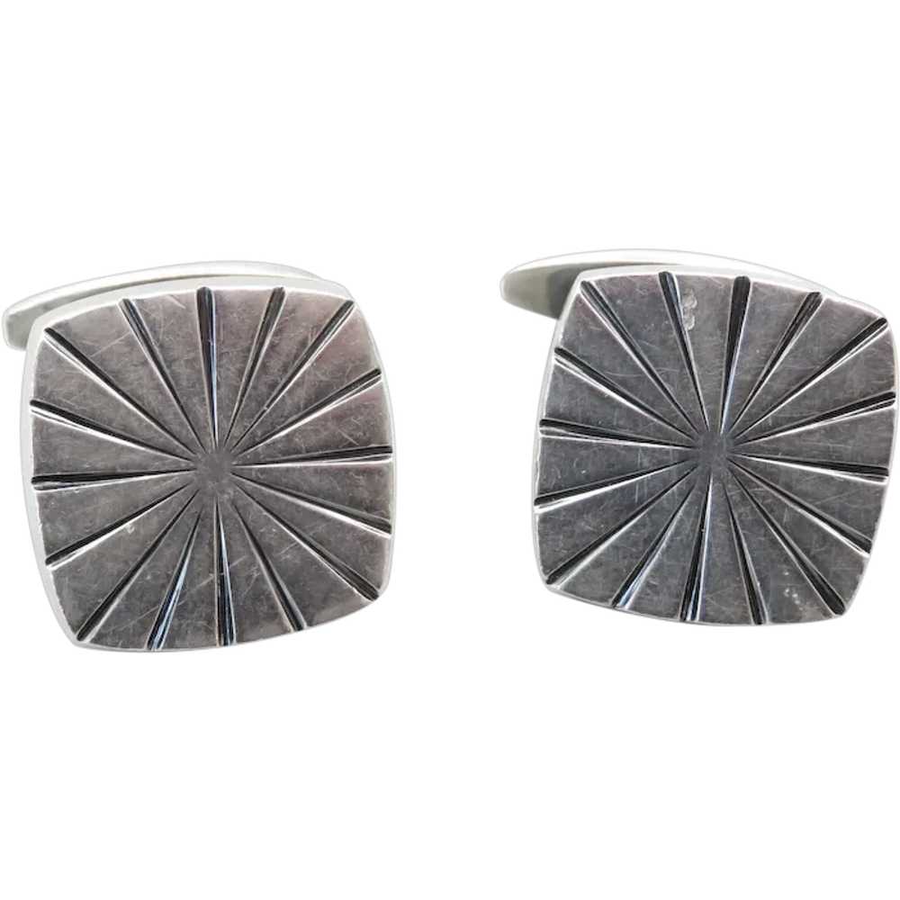 Hans Hansen Sterling Silver Men's Cufflinks # 618… - image 1