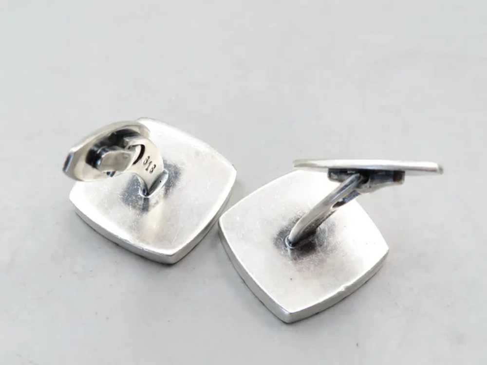 Hans Hansen Sterling Silver Men's Cufflinks # 618… - image 2