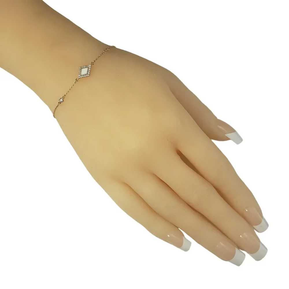 Rafinity 18 Karat Rose Gold Bracelet #16823 - image 6