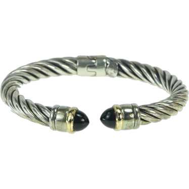 Sterling Silver 18k Gold David Yurman Classic Cab… - image 1