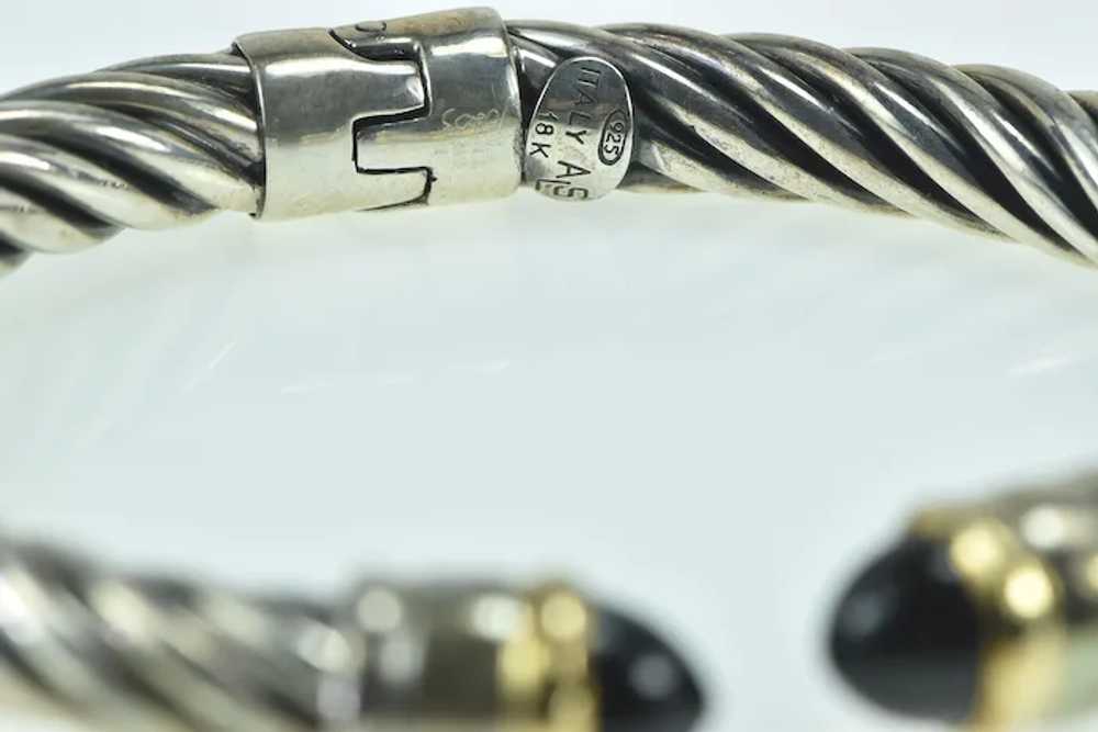 Sterling Silver 18k Gold David Yurman Classic Cab… - image 3