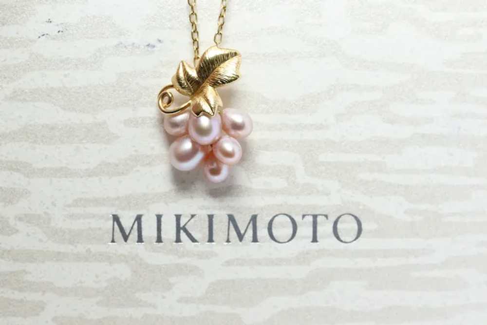 Mikimoto Necklace. Vintage 18k Gold Mikimoto Pear… - image 2