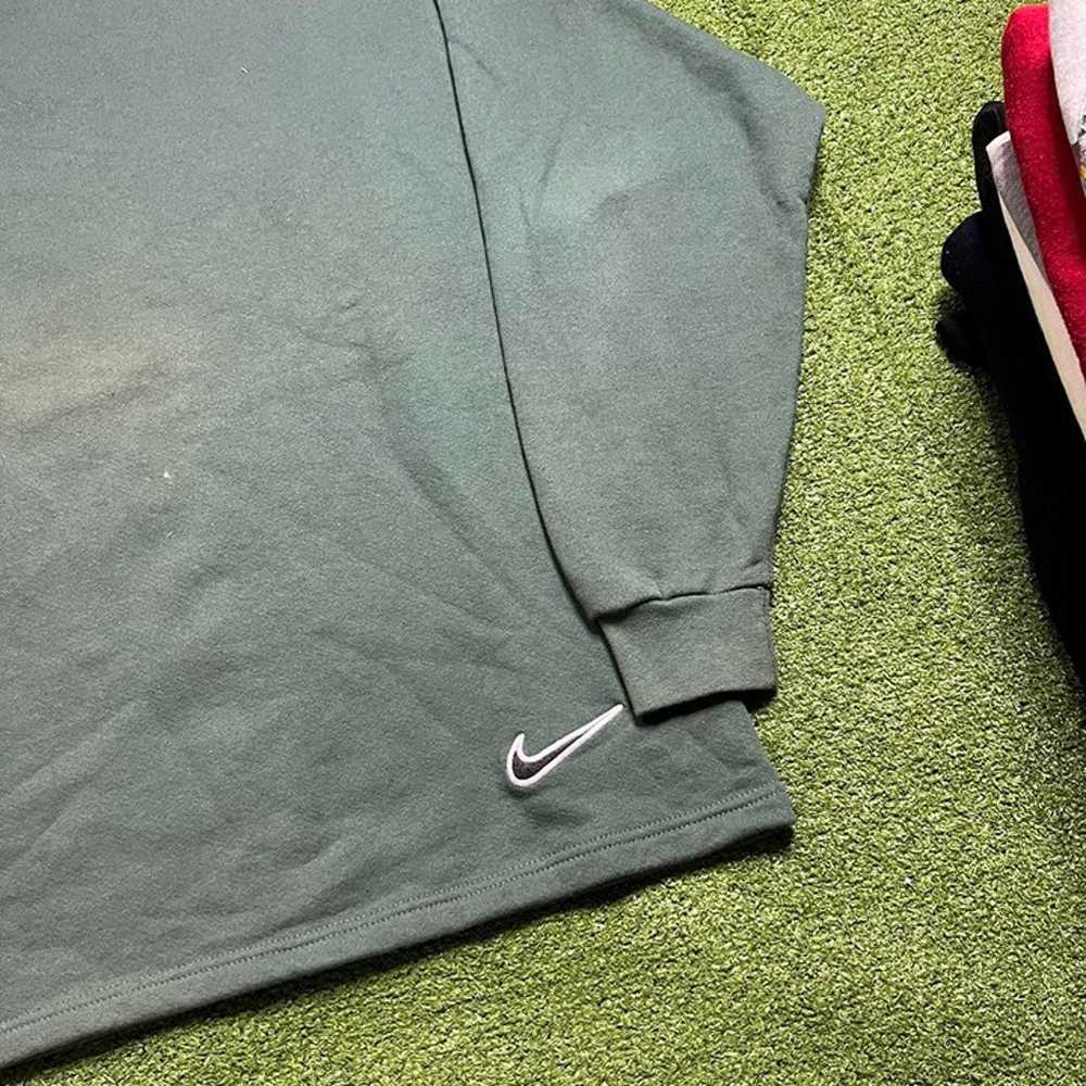 vintage nike forest green small swoosh made in us… - image 2