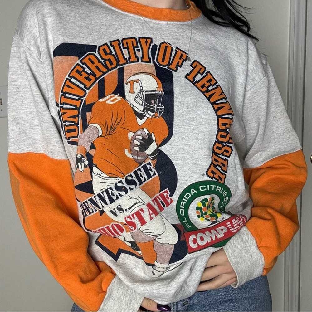 1996 University of Tennessee Crewneck Sweater Med… - image 2