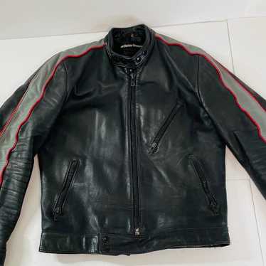 Vintage AMF Harley Davidson Leather Jacket Moto R… - image 1