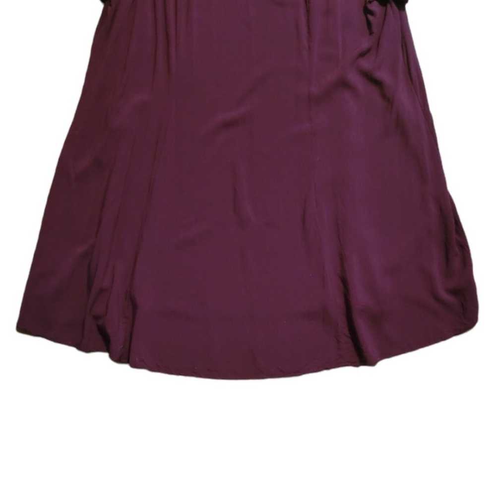 Torrid Purple Lattice Challis Trapeze Dress Sz 2 - image 5