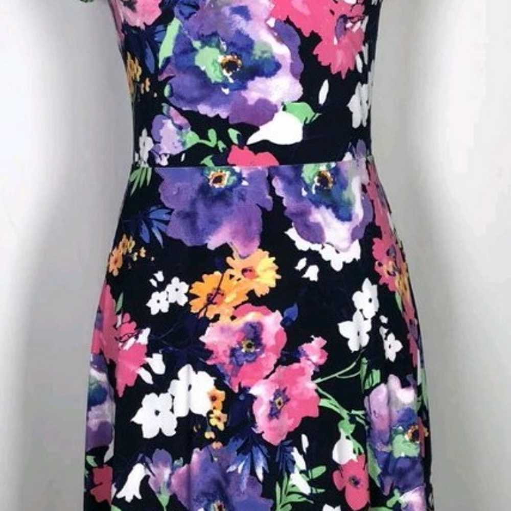 Lauren Ralph Lauren Multicolored Floral Dress Sz … - image 2