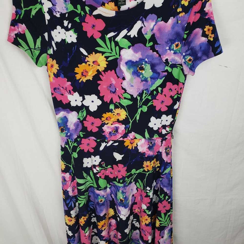 Lauren Ralph Lauren Multicolored Floral Dress Sz … - image 3