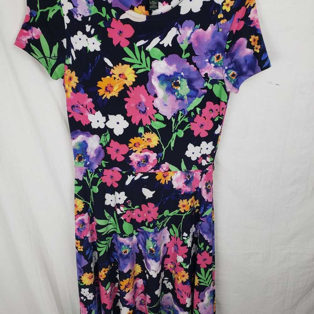 Lauren Ralph Lauren Multicolored Floral Dress Sz … - image 7