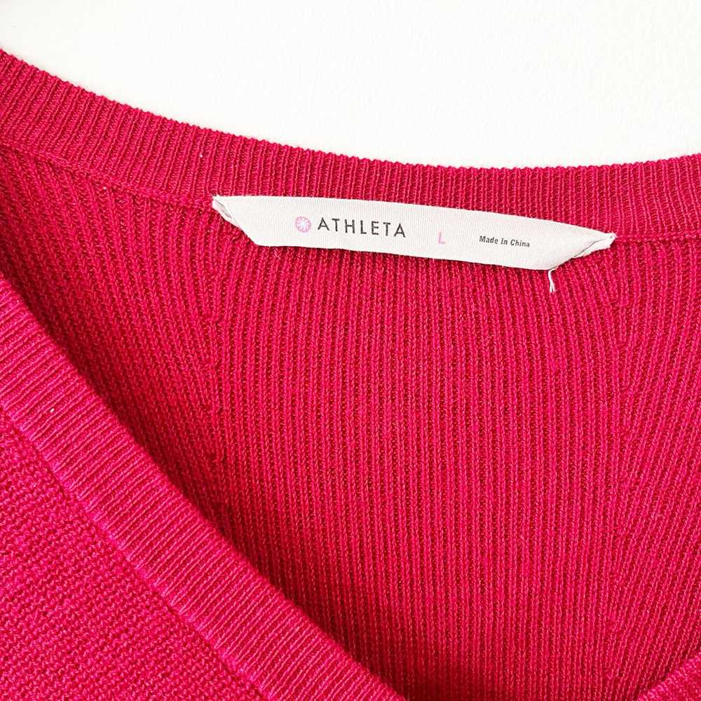 Athleta Nordic Sweater Dress Knit Merino Wool V N… - image 7