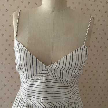 Theory linen spaghetti strap dress with side pock… - image 1