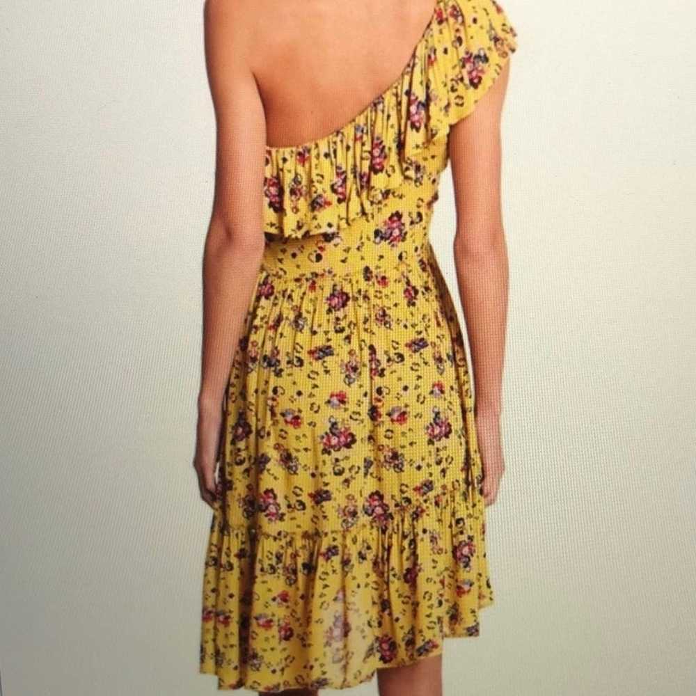 Baniara Yellow Floral Ruffle Mini Dress New - image 2