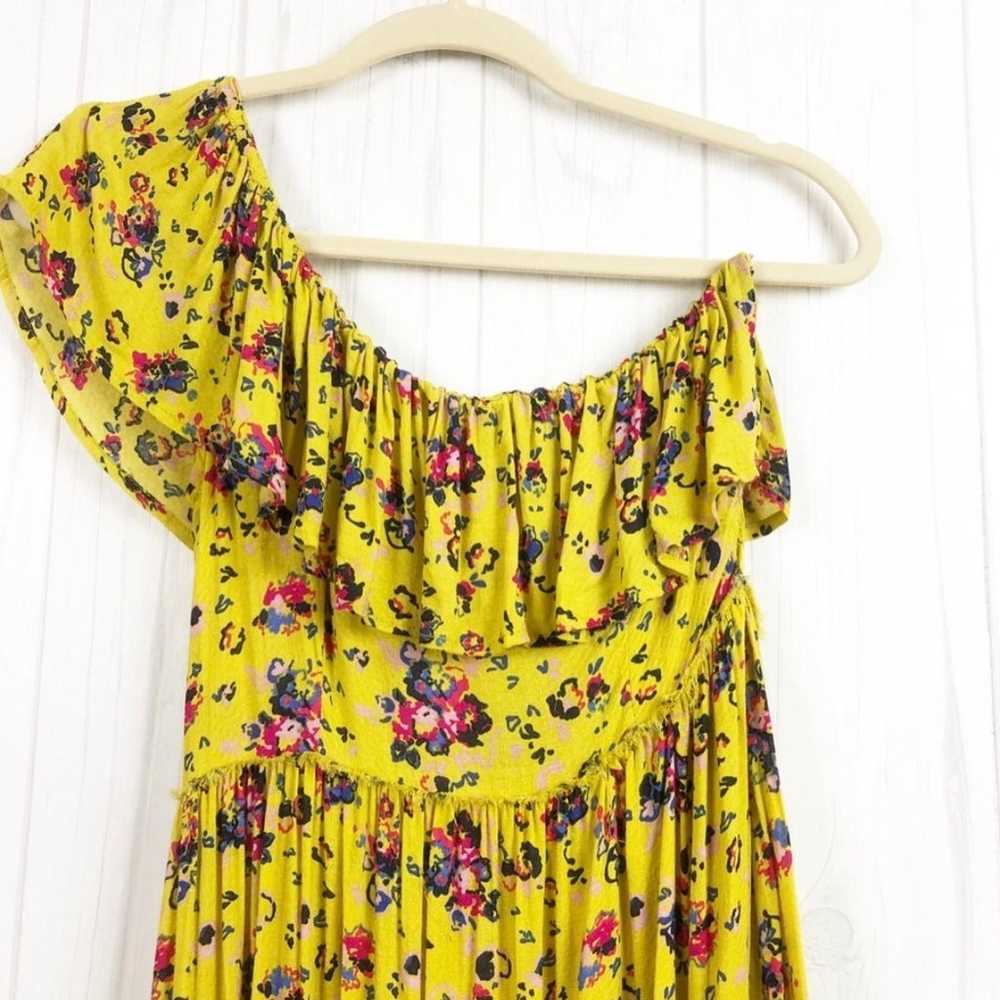 Baniara Yellow Floral Ruffle Mini Dress New - image 4