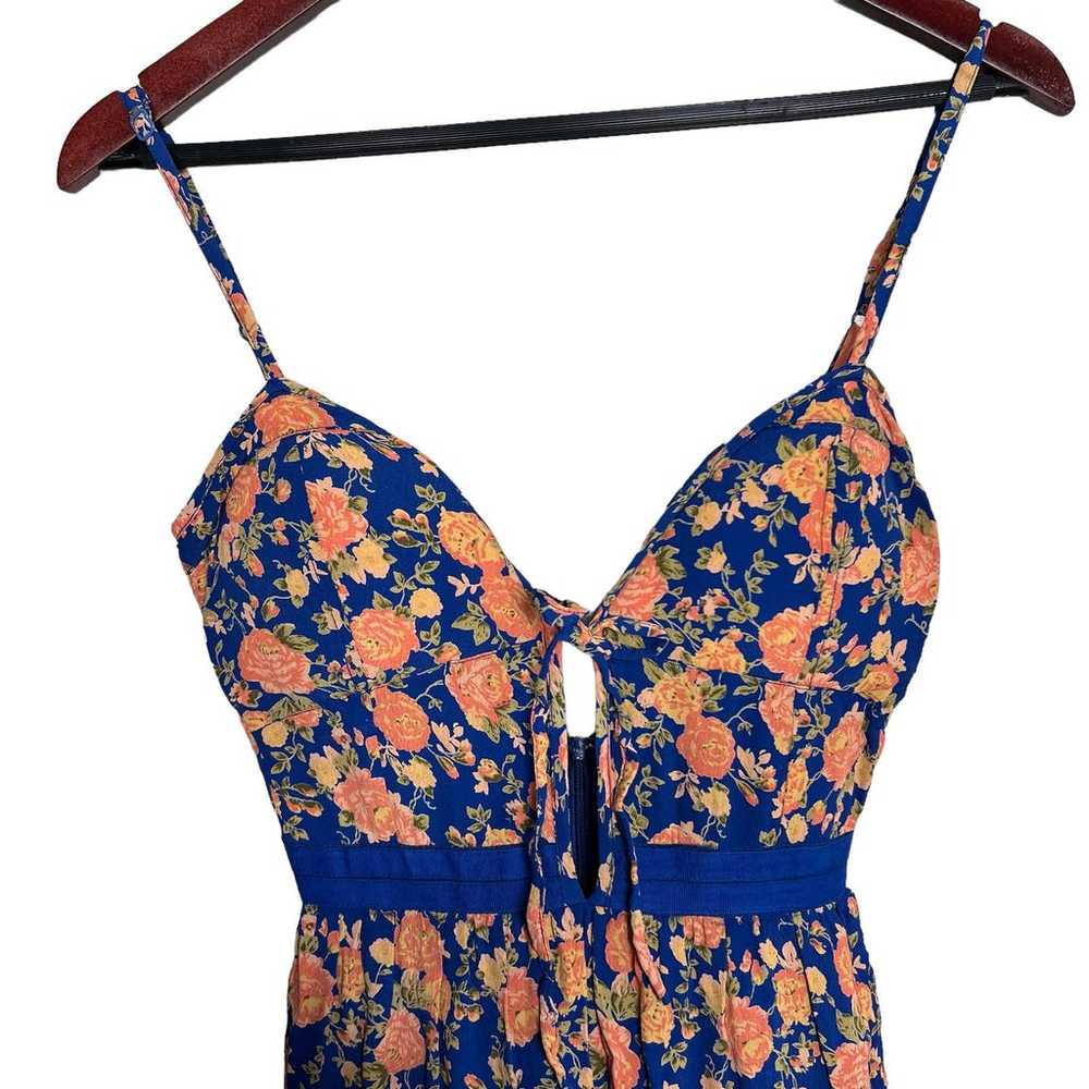 Tularosa Alice Dress in Navy & Peach Floral Size … - image 5