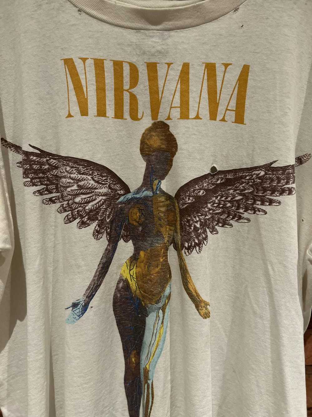Band Tees × Nirvana × Vintage Nirvana in utero 19… - image 2