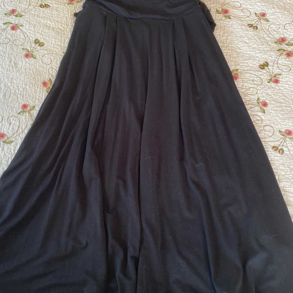 Boden Jersey Black Midi Dress Size 2 - image 3