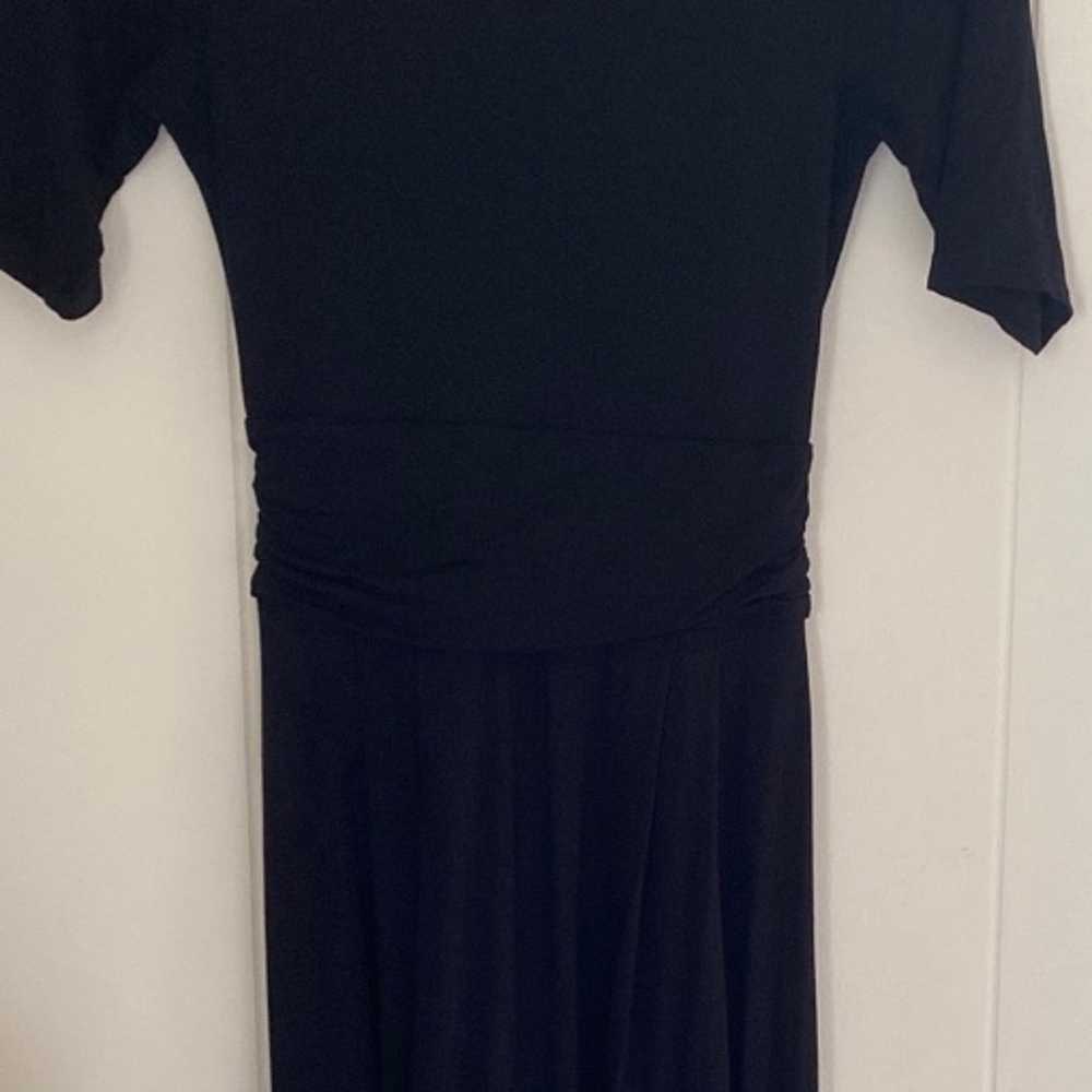 Boden Jersey Black Midi Dress Size 2 - image 9