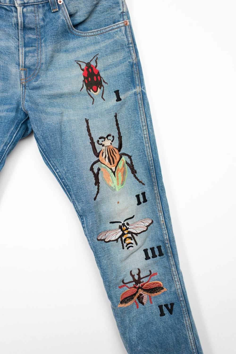 Gucci Insect Embroidery Denim - image 2