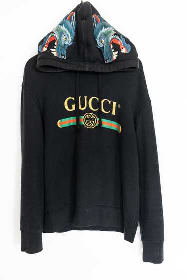 Gucci Wolf embroidered hoodie