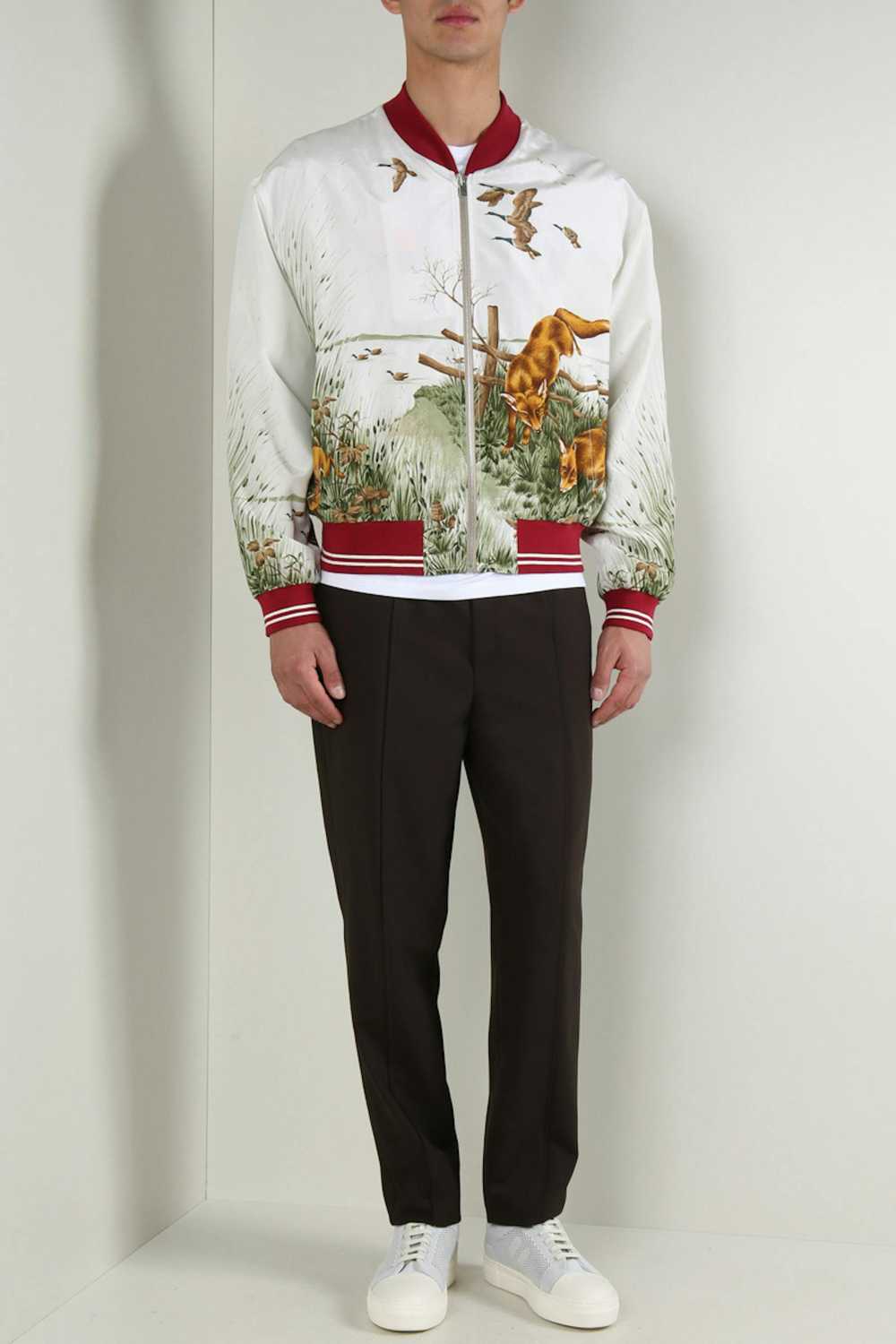 Maison Margiela Fox Print Silk Jacket - image 11