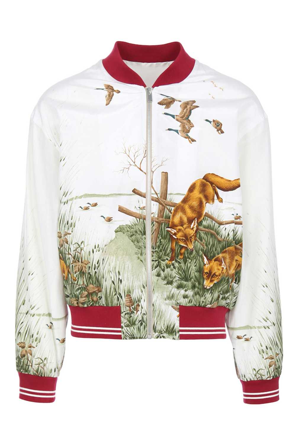 Maison Margiela Fox Print Silk Jacket - image 1