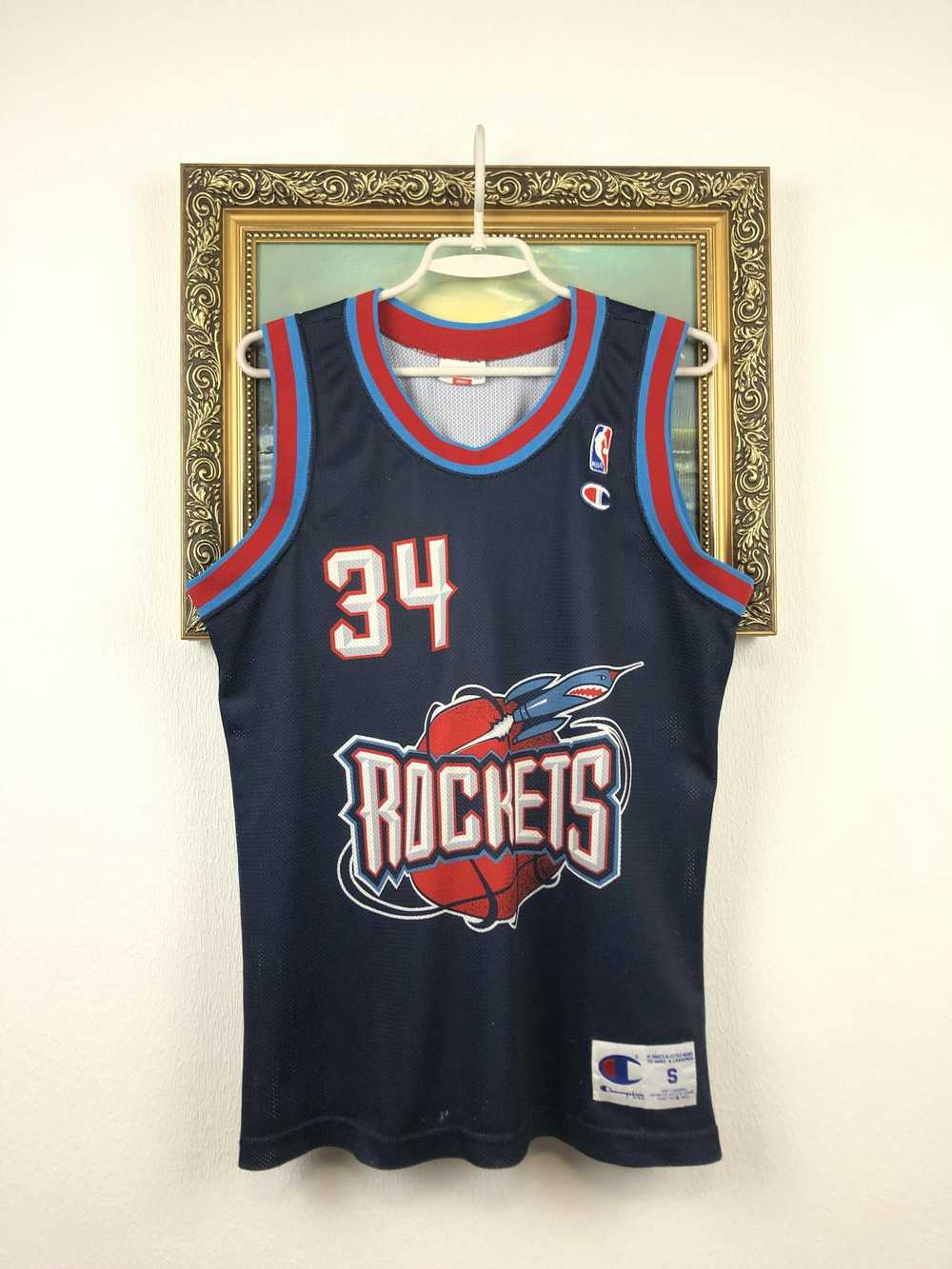 NBA × Rare × Vintage Vintage Champion Hakeem Olaj… - image 1